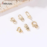 14K Plated Brass Metal Lobster Clasps for Jewelry Making DIY
