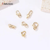 14K Plated Brass Metal Lobster Clasps for Jewelry Making DIY