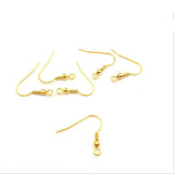 50pcs 316L Stainless Steel Earring Wire Hooks DIY Jewelry Findings Z838
