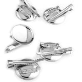 20 Pcs Metal Clip Brooch Needles 30mm