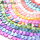 50pcs 8x11mm Colorful Natural Shell Spacer Beads Butterfly Charms