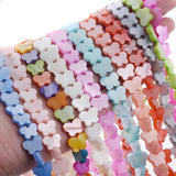 50pcs 8x11mm Colorful Natural Shell Spacer Beads Butterfly Charms