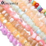Natural Shell Beads Colorful Irregular Crushed Stone Beads for Jewelry Making