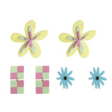 Retro Spring Series Resin Earrings DIY Jewelry Accessories