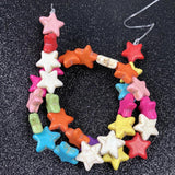 Turquoise Five-pointed Star Stone Beads for DIY Jewelry Making