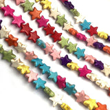 Turquoise Five-pointed Star Stone Beads for DIY Jewelry Making