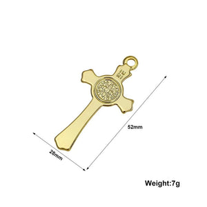 2PCS 28x52mm Cross Charms Antique Stainless Steel Pendant DIY Jewelry Making