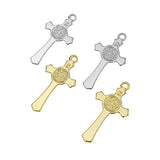 2PCS 28x52mm Cross Charms Antique Stainless Steel Pendant DIY Jewelry Making