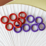 Playful Acrylic Circle Earrings DIY Accessory