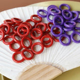 Playful Acrylic Circle Earrings DIY Accessory