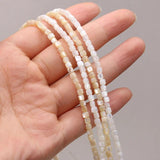Square Shell Yellow Beads 3.5x3.5mm for Jewelry Making
