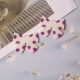 10 PCS Acrylic Bowknot Pendant Charms For DIY Earrings Necklace Making