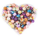 10Pcs 15MM Leopard Round Silicone Beads Jewelry Necklace Making