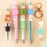 10Pcs 15MM Leopard Round Silicone Beads Jewelry Necklace Making
