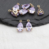 18K Plated Zircon Pendant for DIY Jewelry Making Accessories