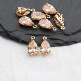 18K Plated Zircon Pendant for DIY Jewelry Making Accessories