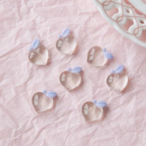 Jelly Resin Candy Peach Hairpin Patch DIY Jewelry Accessory Material