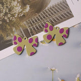 10 PCS Acrylic Bowknot Pendant Charms For Jewelry Making