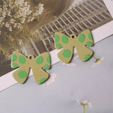 10 PCS Acrylic Bowknot Pendant Charms For Jewelry Making