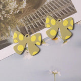10 PCS Acrylic Bowknot Pendant Charms For Jewelry Making