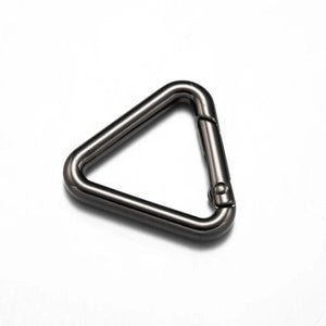 5Pcs Spring Coil Triangle Clip Adjustment Buckle Keychain Snap Hook