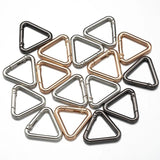 5Pcs Spring Coil Triangle Clip Adjustment Buckle Keychain Snap Hook