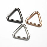 5Pcs Spring Coil Triangle Clip Adjustment Buckle Keychain Snap Hook
