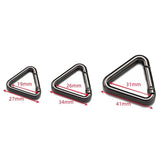 5Pcs Spring Coil Triangle Clip Adjustment Buckle Keychain Snap Hook