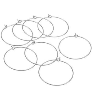 20pcs Stainless Steel Hoops for Earring Jewelry Making