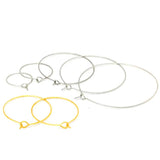 20pcs Stainless Steel Hoops for Earring Jewelry Making