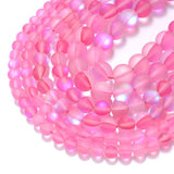 Pink Moonstone Round Beads Bulk 6-10MM