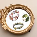 Japanese Botanical Garden Dry Flower Adhesive Patch Earrings DIY