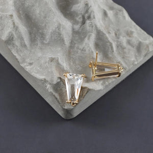 18k Plated Copper Zircon Jewelry Accessories, DIY Earrings Making, 10pcs