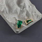 18k Plated Copper Zircon Jewelry Accessories, DIY Earrings Making, 10pcs