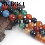 Mixed Agat Loose Stone Beads For DIY Jewelry Bracelet Necklace