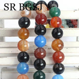 Mixed Agat Loose Stone Beads For DIY Jewelry Bracelet Necklace