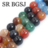 Mixed Agat Loose Stone Beads For DIY Jewelry Bracelet Necklace