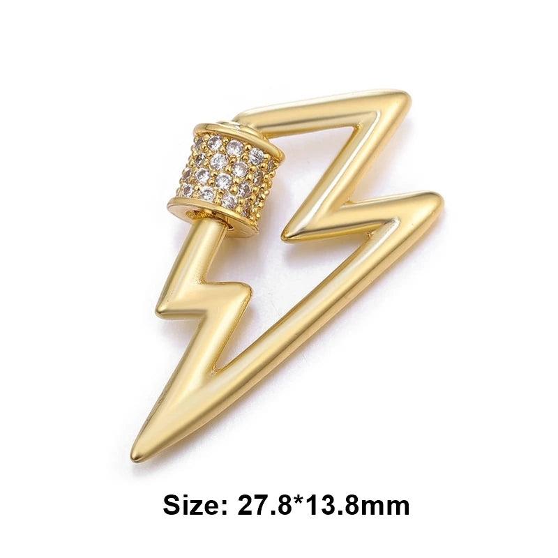 DIY Hanging Chain Fastener Locket Carabiner Screw Lock Clasp For Jewelry Making