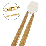 10pcs Stainless Steel Link Cable Chain Necklace for DIY Jewelry Making