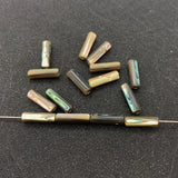Abalone Shell Round Tube Bead Charm for DIY Jewelry