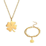 10pcs Lucky Four-leaf Clover Pendant Charms for DIY Jewelry Making