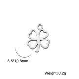 10pcs Lucky Four-leaf Clover Pendant Charms for DIY Jewelry Making