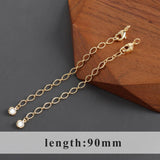 18k Plated Copper Zircon Jewelry Accessories