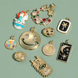 Moon Star Sun Evil Eye Charms for Jewelry Making Supplies Bohemian Dijes