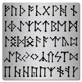 Metal Runes Stencil Elder Futhark Template Gothic Font Engraving