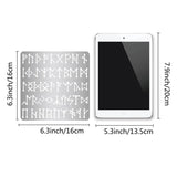 Metal Runes Stencil Elder Futhark Template Gothic Font Engraving