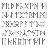 Metal Runes Stencil Elder Futhark Template Gothic Font Engraving