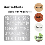 Metal Runes Stencil Elder Futhark Template Gothic Font Engraving