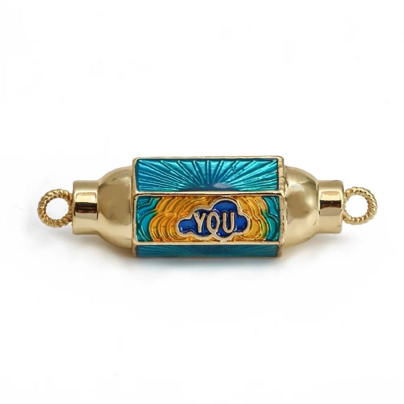 Copper Evil Eye Enamel Pendant Jewelry Making Necklace Bracelet Charms