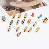 Copper Evil Eye Enamel Pendant Jewelry Making Necklace Bracelet Charms